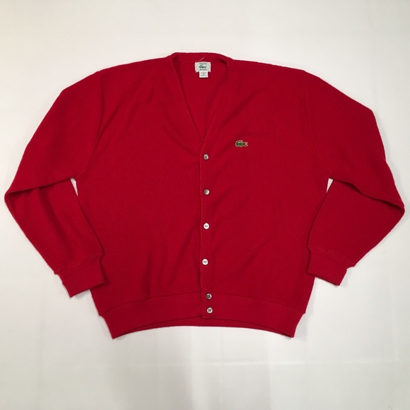 Lacoste | Sweaters | Lacoste Red Button 